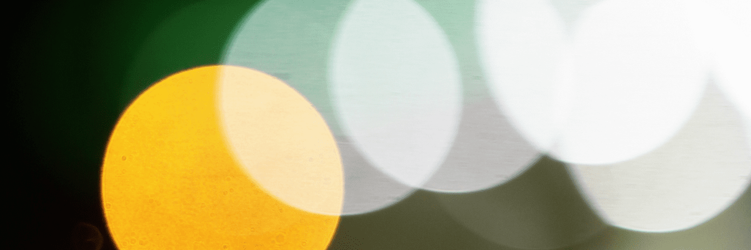 Circles overlapping green background