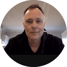 man with black shirt